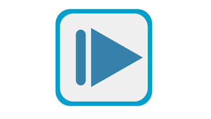 Play button icon vibrant blue design modern interface digital media technology