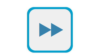 Fast forward button icon vibrant design perfect for user interface design projects