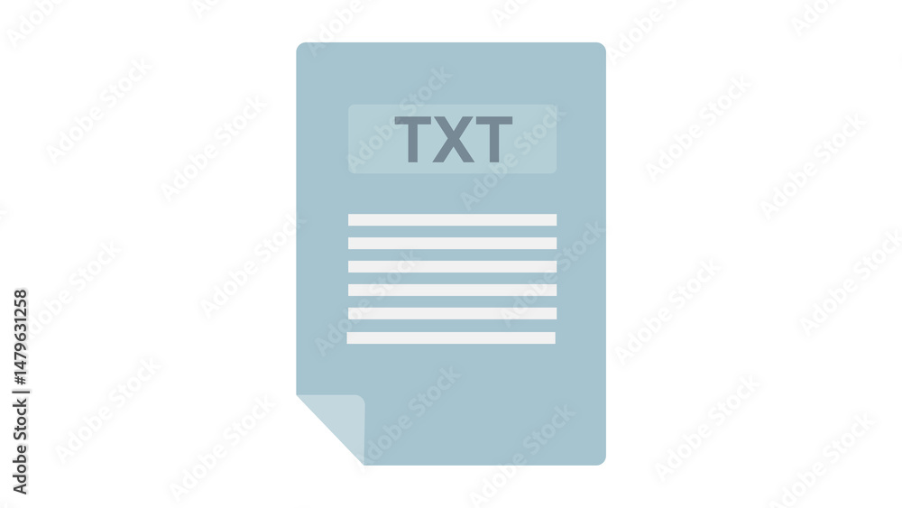 Poster simple text file icon clean design perfect for your projects