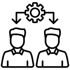 Conflict Resolution Icon Workplace Harmony Symbol