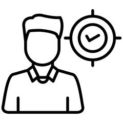 Goal Achievement Icon Success and Milestone Concept