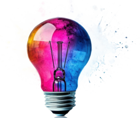 Colorful Idea Lightbulb Inspiration