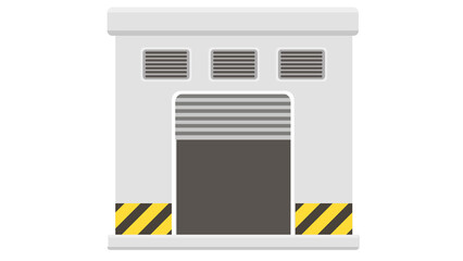 Industrial building design perfect for logistics icon warehouse storage symbol