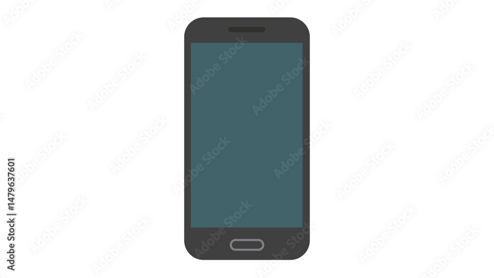 Poster sleek smartphone design modern tech icon minimalist style