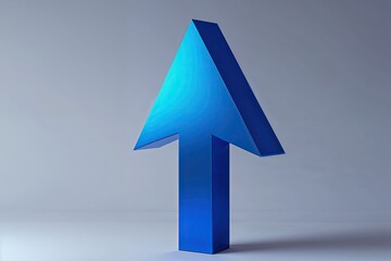Sapphire Blue Arrow Symbolizing Business Innovation and Success