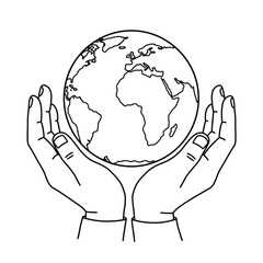 Celebrate Earth Day with a fun coloring page showing a happy Earth character surrounded by natural elements. Perfect for kids and eco-friendly art activities .