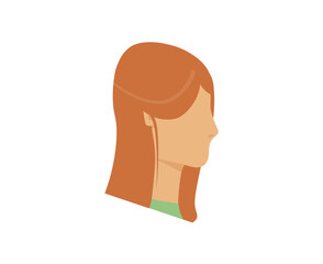 Avatar icon of male female person with hairstyle beard haircut suit interface symbol used for cyberspace user media website profile office communication business character set

