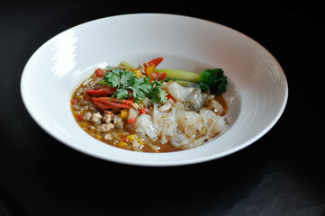 noodles , pork noodles or stir fried noodles