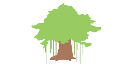 Serene weeping willow tree nature illustration peaceful beauty artwork