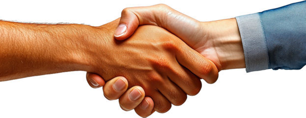 Two Hands Shaking in Agreement