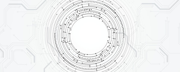 Obraz premium Futuristic abstract circuit technology concept background