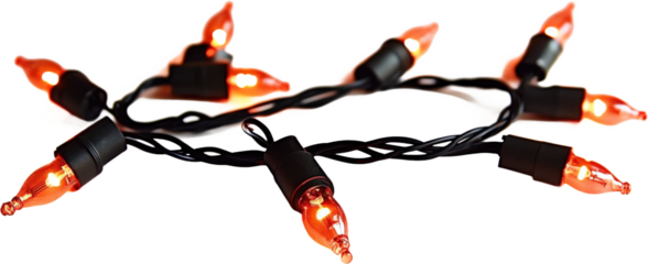 Warm Orange Christmas Fairy Lights