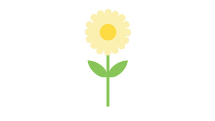 Delightful daisy charming yellow petals sweet spring bloom cheerful nature icon