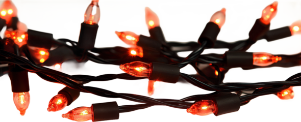 Warm Orange Christmas Fairy Lights