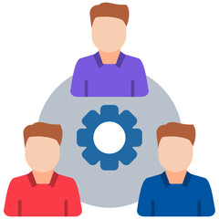 Cooperative Icon Mutual Business Relationship Symbol