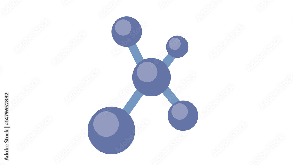 Poster stunning molecular structure design perfect for science projects or presentations showcasing elegant