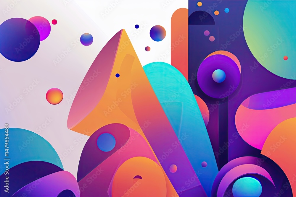 Poster modern colorful abstract background design vector for branding and flyer creation