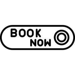 Book Now Button Icon Reservation Call-to-Action