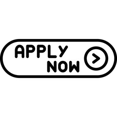 Apply Now Icon Job Application Call-to-Action