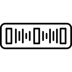 Barcode Sign Icon Product Scan Symbol