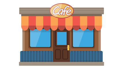 Charming cafe illustration perfect for menus websites and more inviting atmosphere delightful design