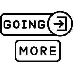 Going Now Icon Urgency and Real-Time Action Symbol