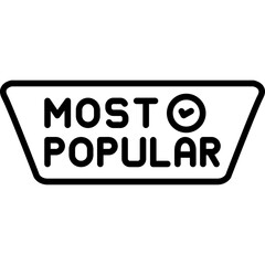 Most Popular Icon Top Rated Choice Symbol