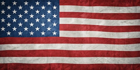 Naklejka premium American Flag – Symbol of Patriotism and National Unity