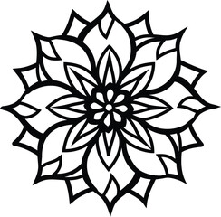 abstract flower vector