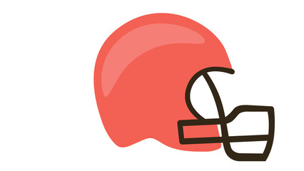 American Football Helmet Icon Bold Design Game Day Ready