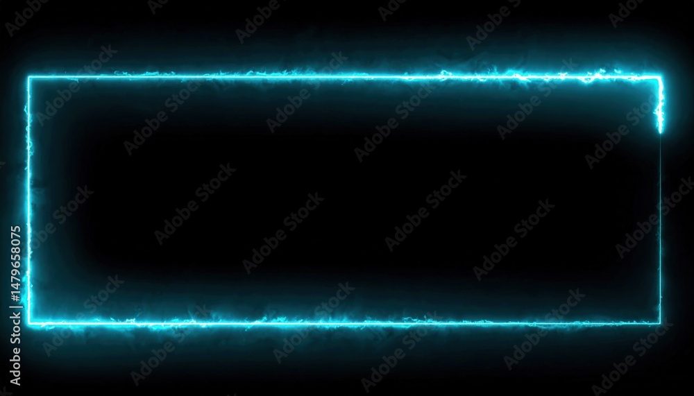 Poster dynamic neon frame design digital space visual content futuristic environment abstract viewpoint gra