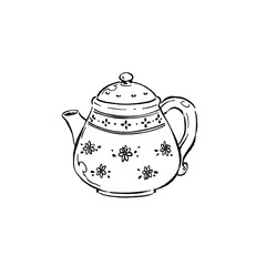teapot vector illustration