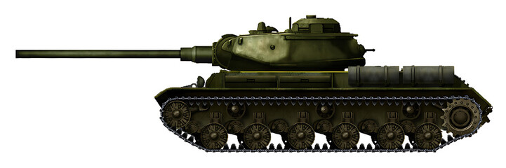 IS-100 (Alternative IS-1 tank with 100mm gun) © Tikros