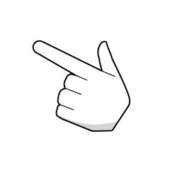 pointing hand movement