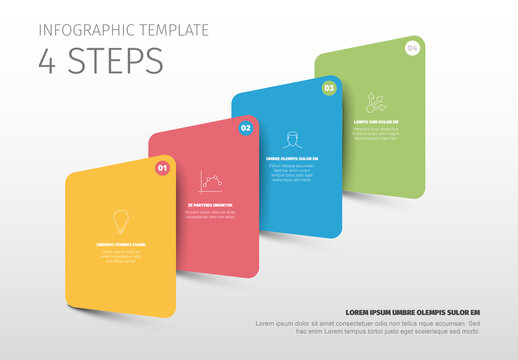 4 Steps Infographic Template for Business Presentation