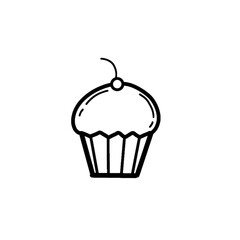 cupcake vector illustration