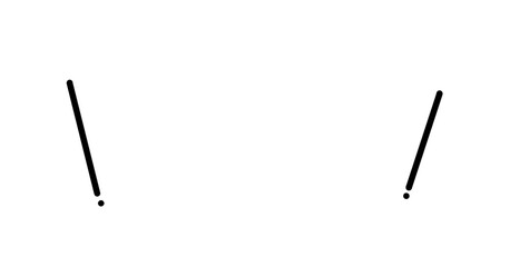 黒のシンプルな見出し　装飾