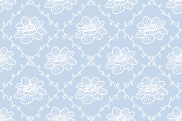 seamless pattern with flowers