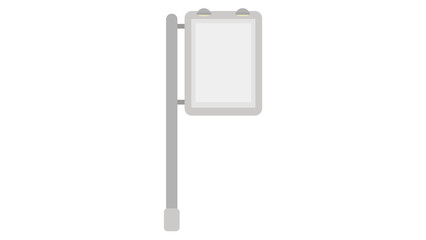 Blank street sign ready for your message modern design perfect for city advertising