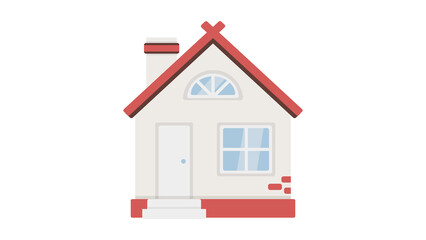 Charming house illustration perfect for home sweet home projects warm and inviting design