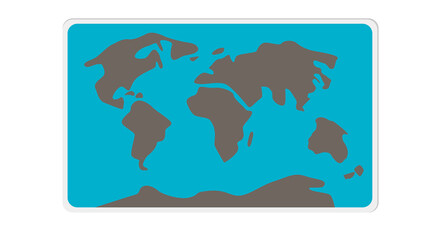 World map illustration global travel adventure explore the planet