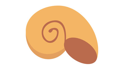 Delightful seashell illustration perfect for summer designs vibrant colors and playful style