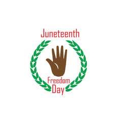 Juneteenth vector