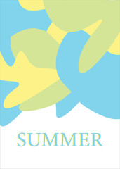 summer abstract colorful psychedelic art mobile wallpaper ,background Creative concept of summer bright  Abstract Shapes Background for social media poster, banner, cover, card, story , summer sale