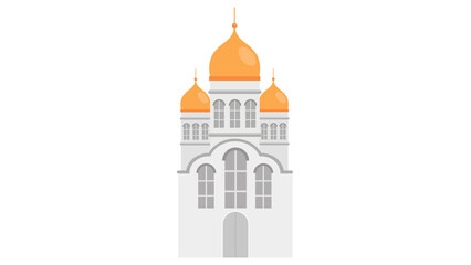Majestic church golden domes serene architecture inspiring faith hope beauty