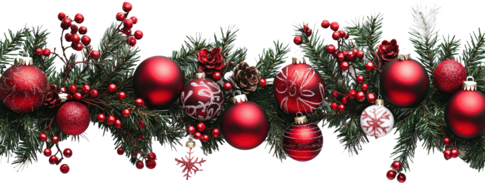 Christmas Garland with Ornaments