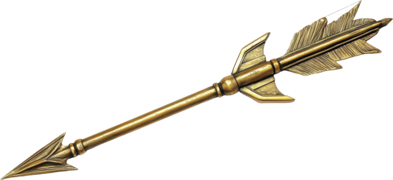 Golden Arrow Weaponry Illustration