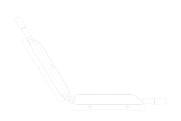 WIREFRAME LINE ART CAKE CUTTER SEPARATOR CAKE SPLITTER EQUALIZER SLICER KITCHEN, Grill Press for Making Toasted Sandwiches, Square Sandwich Iron, Metal and Wood Toaster for Outdoor Cooking on a PNG