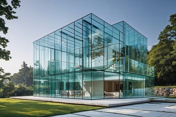 Fototapeta premium Innovative Glass Architecture Transforming Modern Design with Revolutionary Structures