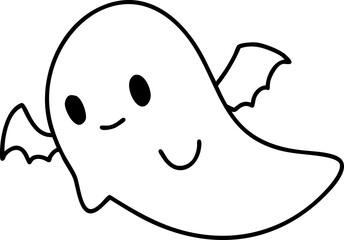 
Cartoon Elements Ghost Cloak Autumn Halloween Illustration Cute Image Hand-painted

